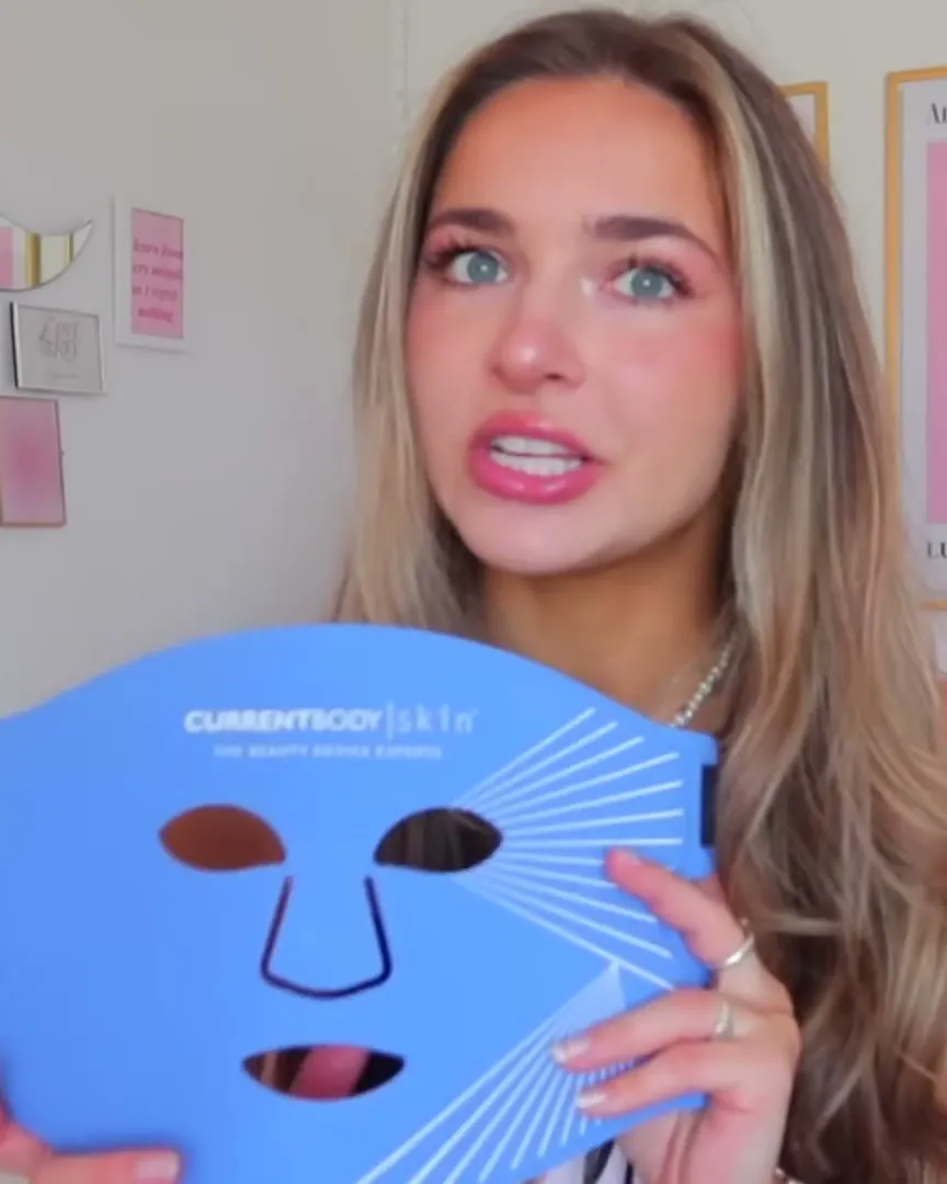 Sophie DiLoreto for CurrentBody, LED face mask, sponsored YouTube video, 561,825 views